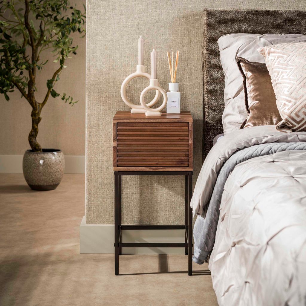 Hoyz Collection – Nachttisch XS – Braun – 30 x 30 x 60 cm Produktbild 