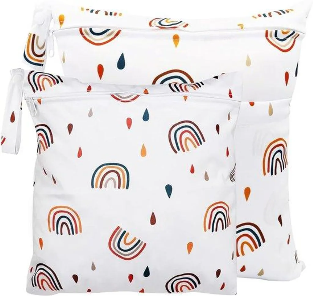 Sac à langer anti-fuite Arc-en-ciel : lot de 2 sacs pour linge sale