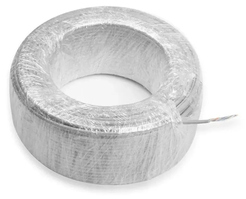Solution câblage Ethernet stable : Câble CAT5E 100m gris U/UTP PVC rigide - 4