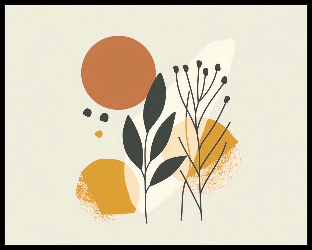 Plakat 76x60,5cm Botanischer Druck