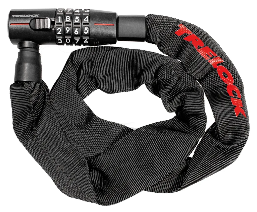 Antivol Chaîne Trelock 85cm à Code Personnel sans Clé Maillons 5mm