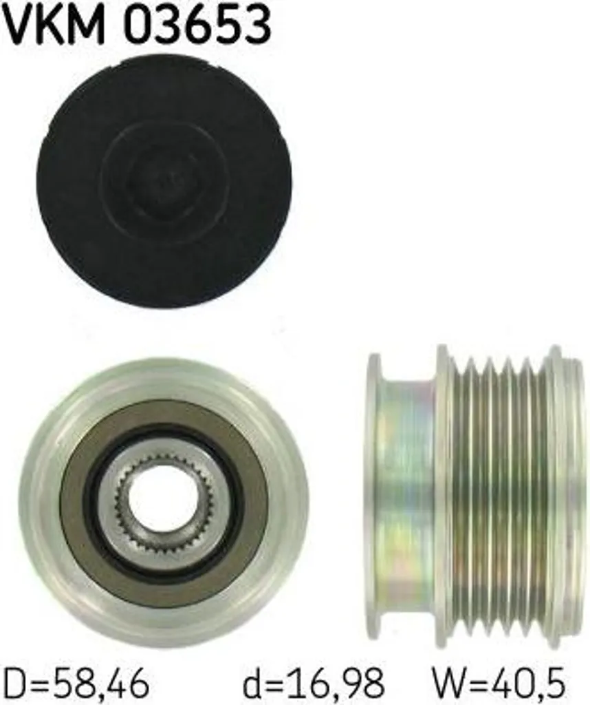 Solution anti-vibration alternateur SKF VKM03653 pour Volvo XC70 S80
