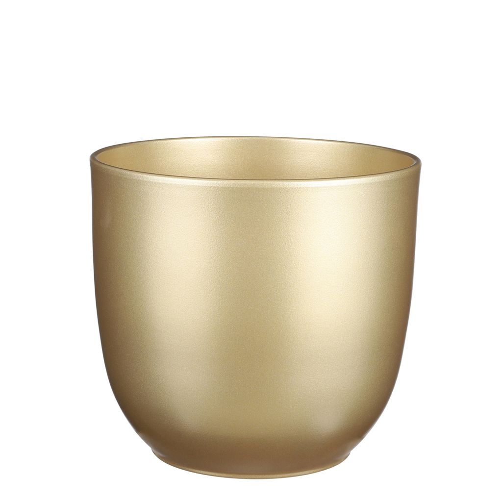 Mica Decorations Tusca Blumentopf - H23 x Ø25 cm - Gold