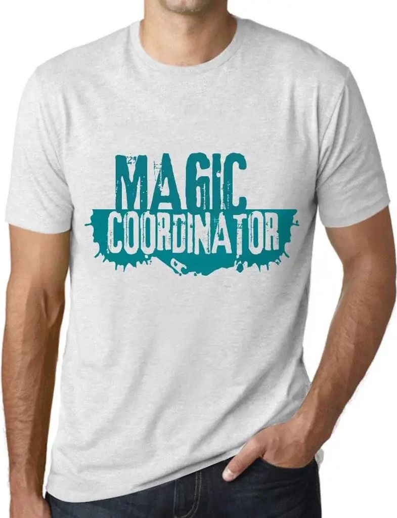 Herren Grafik T-Shirt Magischer Koordinator – Magic Coordinator – Öko-Verantwortlich Vintage Jahrgang Kurzarm Lustige Druck Geburtstag Geschen...