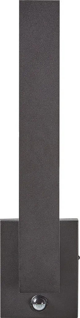 Applique Extérieure Noire Métal Dépoli LED à Détection de Mouvement Beliani