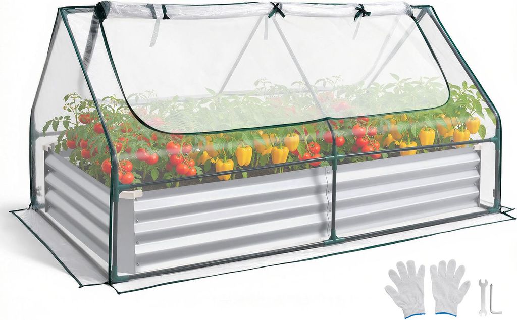 VEVOR Hochbeet Metall 180x90x30 cm, Rechteckiges Produktbild 