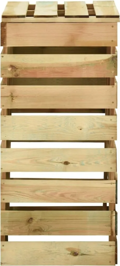 Solution compostage efficace : lot de 2 composteurs à lattes en bois