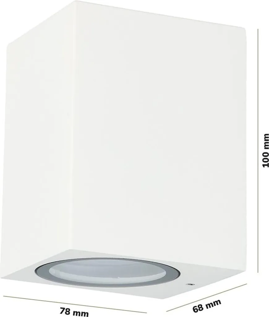 Applique LED 4W variable IP65 étanche pour façade et jardin blanc - 9