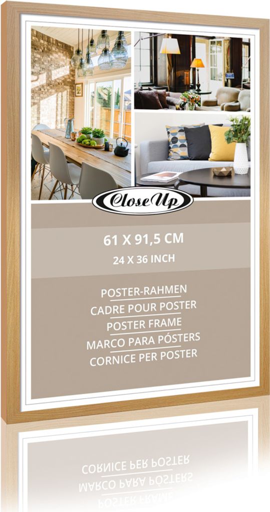 Posterrahmen 61 x 91,5 cm Holzdekor Buche hell Nachbildung