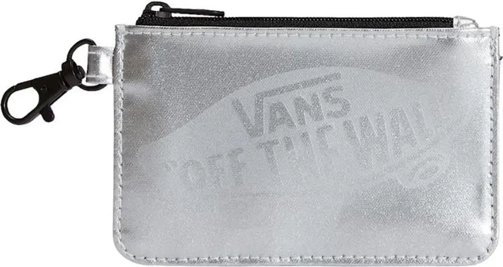 Portafoglio con zip Vans Off The Wall argento.