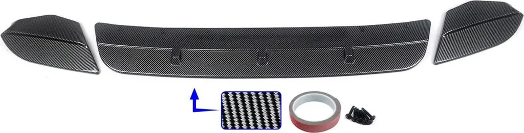 Lèvre de Spoiler Avant Bolt Edge pour BMW X3M F97 X4M F98 Noir Brillant