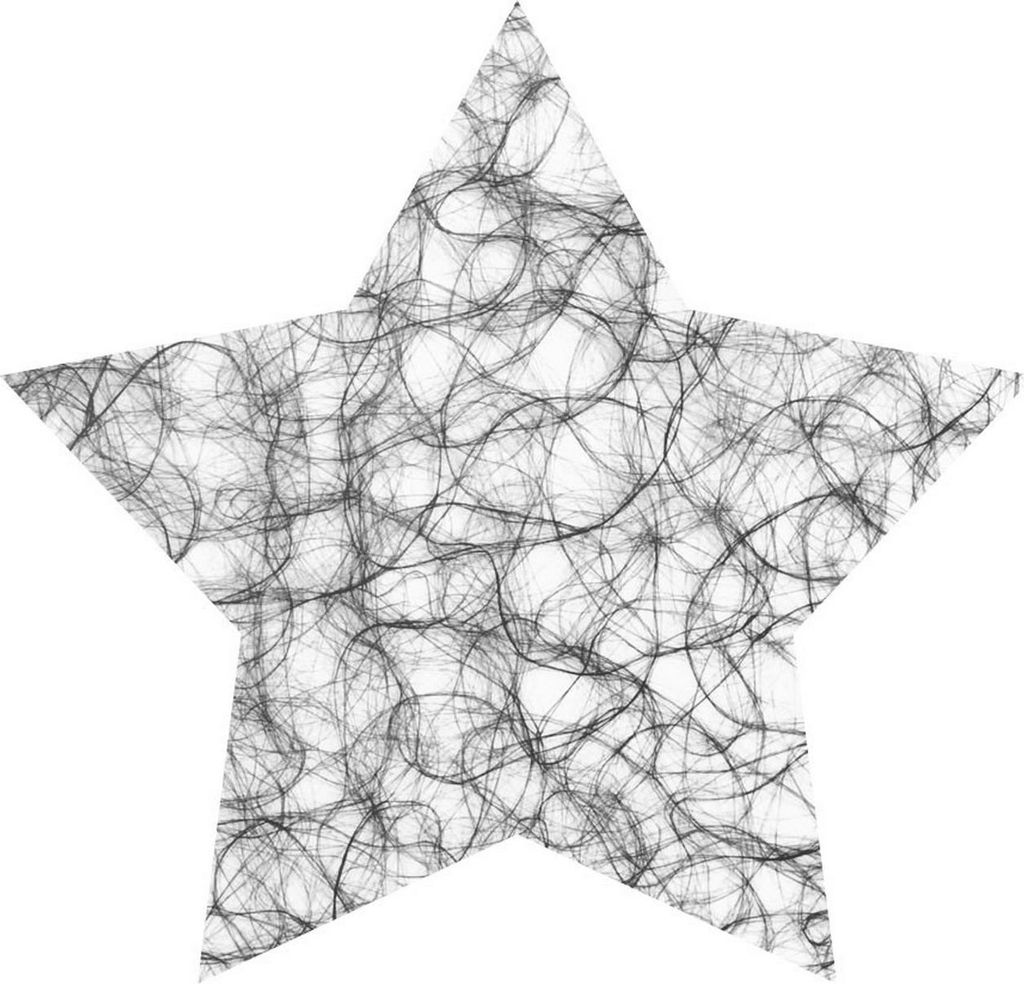 64S 56 X 53 cm Stern col.032 Sizoweb D-grau 12 Stück