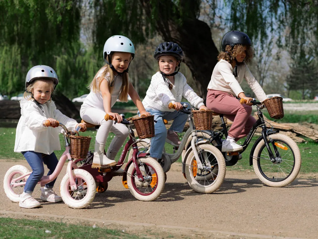 Vélo Enfant 12 Pouces Style Rétro Gris pour Apprendre l'Équilibre - 9