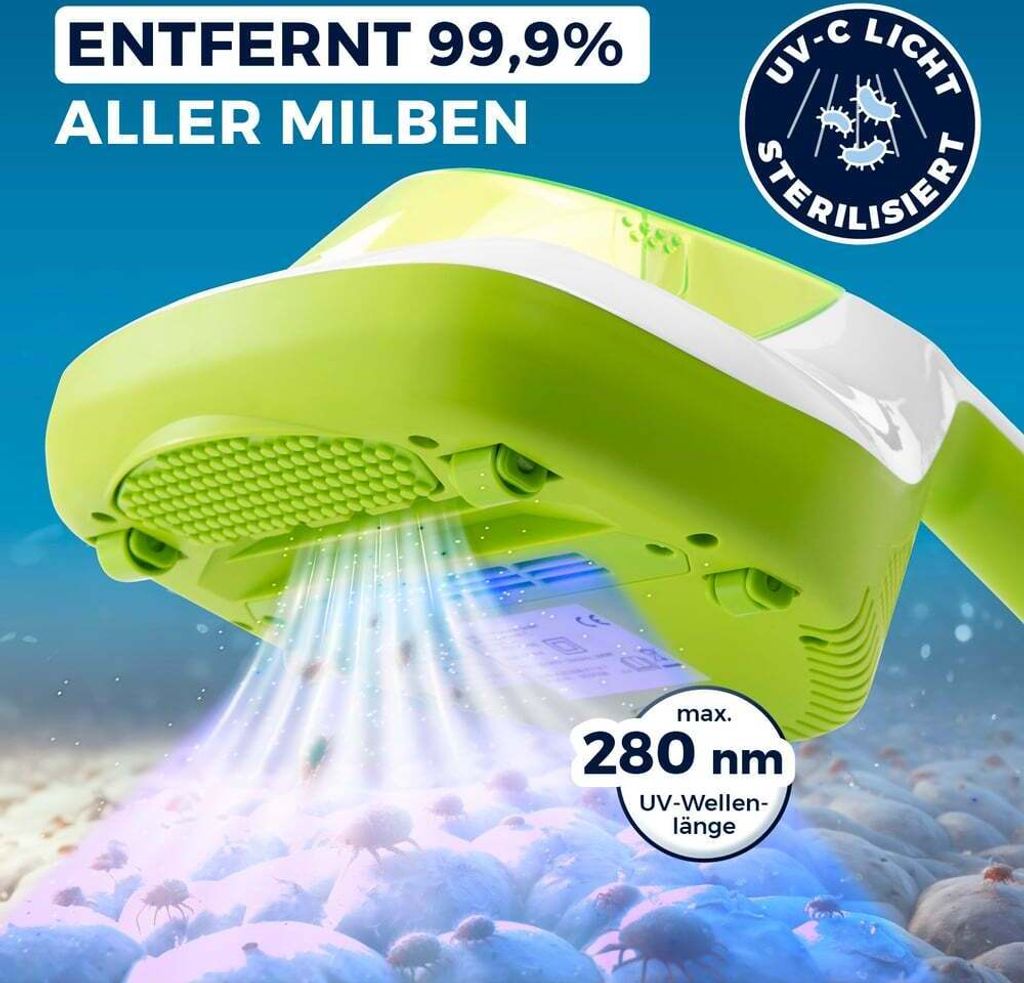 MAXXMEE Milben-Handstaubsauger Kompakt Antimilben-Sauger Produktbild 2