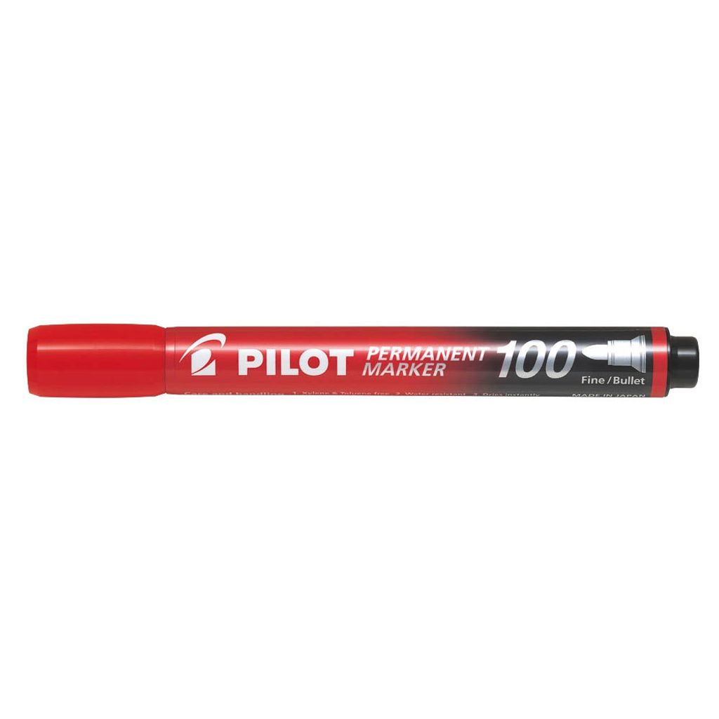 Pilot Permanent Marker 100, Červená, 1 mm, 4,5 mm Obrázek produktu 