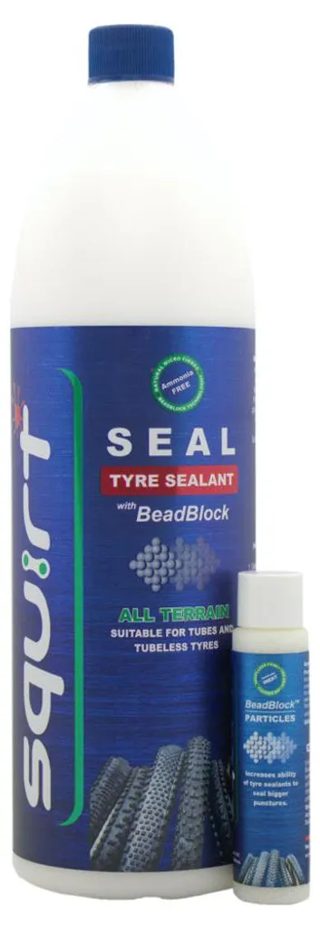 Squirt Seal BeadBlock 1000ml Liquide Préventif Anti-Crevaison Vélo
