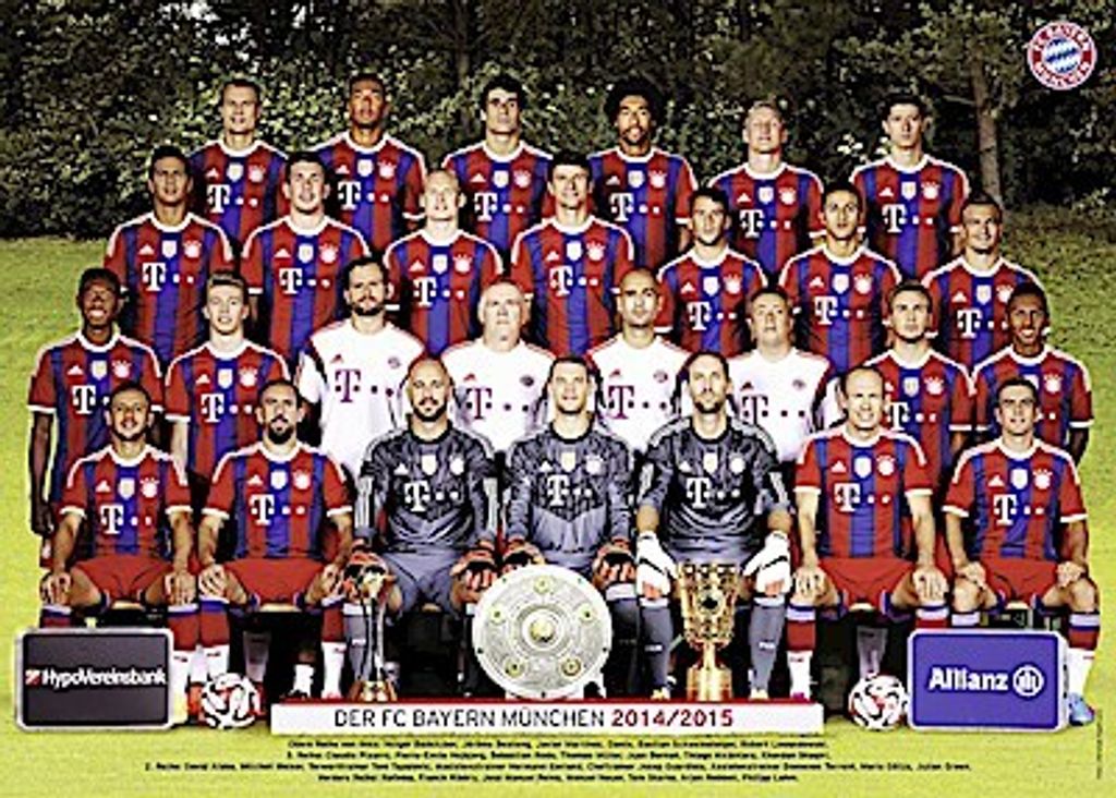 Puzzle - FC Bayern Saison 2014/15, 300 XXL-Teile