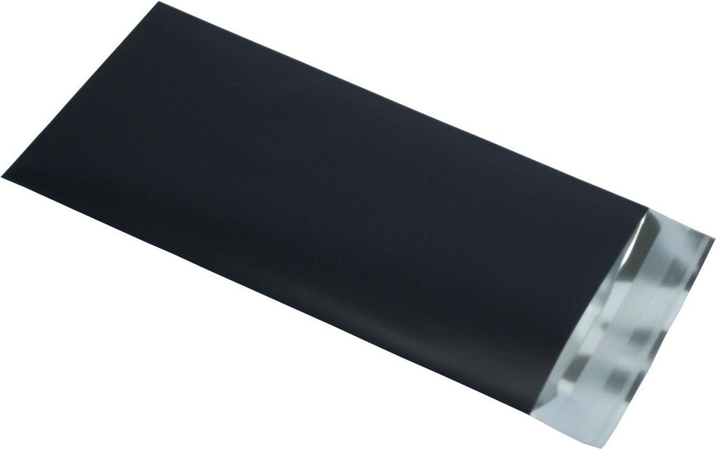 20 Briefumschlag Schwarz Matt/Metallic C6 114x162+30mm selbstklebend