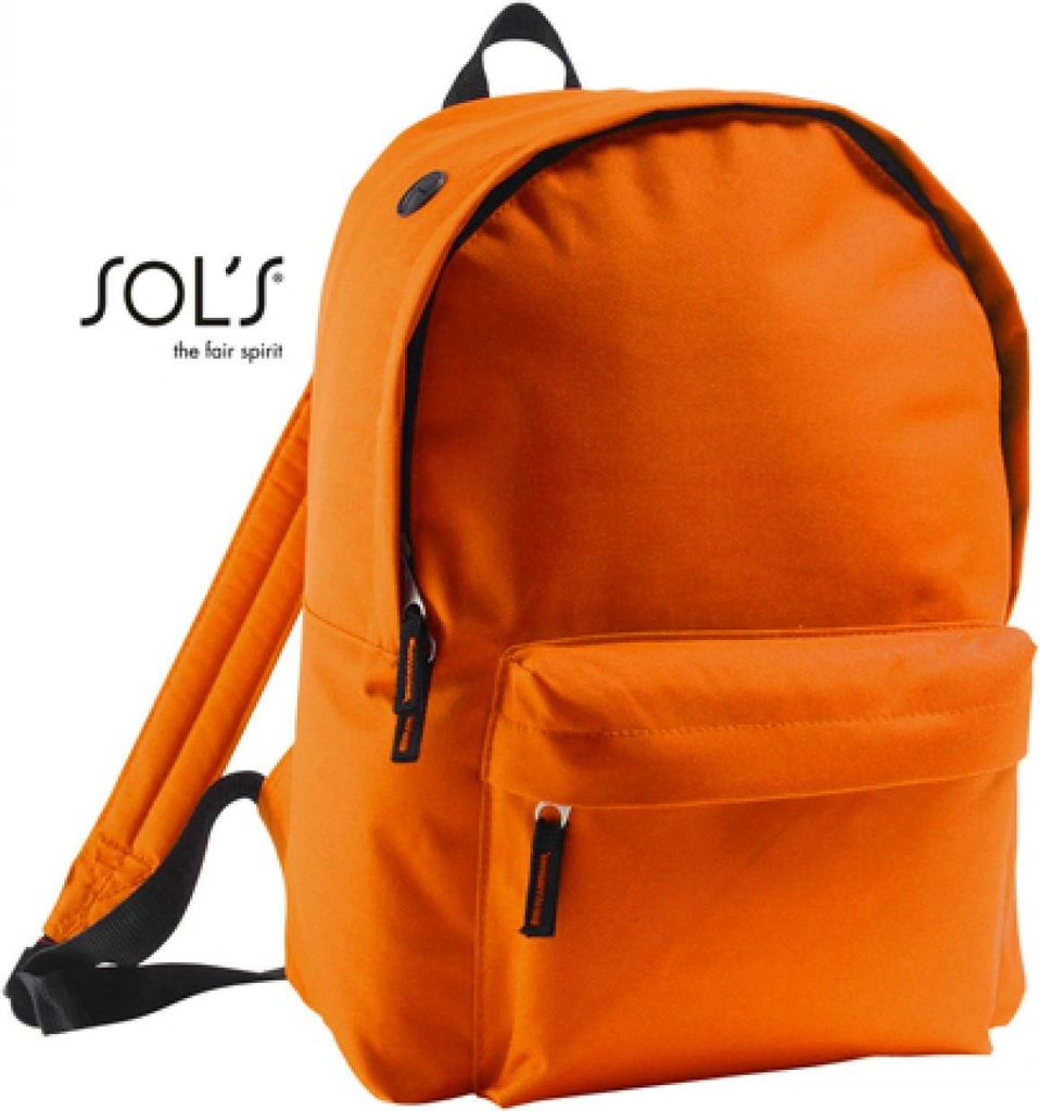 SOLs Bags 70100 | Backpack Rider Rucksack | 14 x 28 x 40 cm - Farbe: Orange - Größe: 14 x 28 x 40 cm