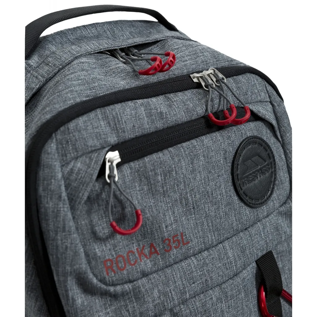 Trespass Rocka TP3845 Sac à dos multifonctions Gris Taille Unique - 2