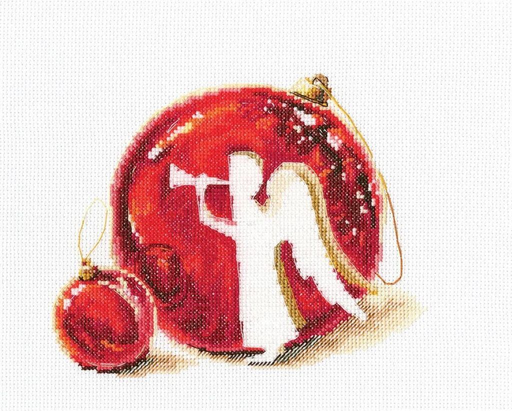 RTO Kreuzstich Set "Fröhliche Weihnachten!" M645, Zählmuster, 18,5x15 cm
