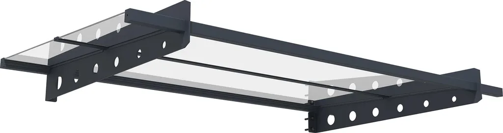 Auvent de porte Fornorth Moderne 150x80cm - Marquise d'entrée Robuste