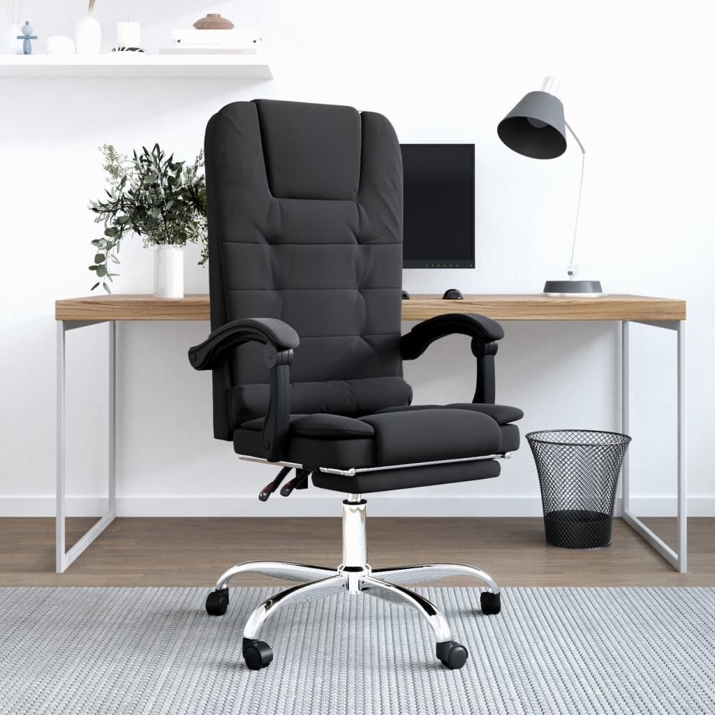 Best Möbel Bürostuhl mit Massagefunktion Schwarz Samt - Bürostühle CL8764643 1parcel