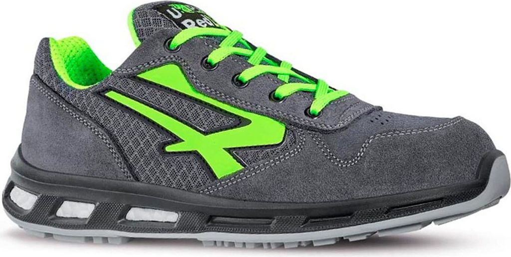 Sicherheitsschuh Point Gr.39 grau/grün Veloursleder/Nylon S1PSRC EN20345 U-Power
