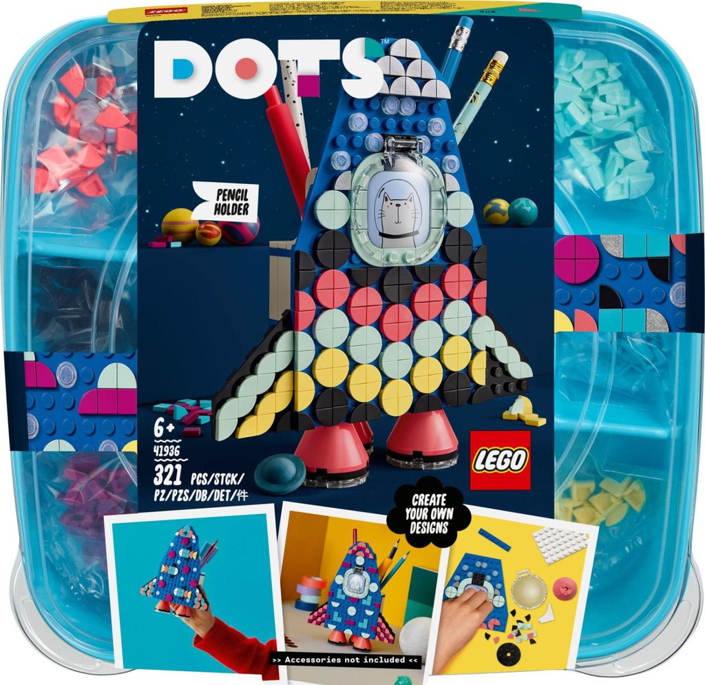 LEGO 41936 LEGO DOTS 41936 Raketen Stiftehalter Immagine del prodotto 