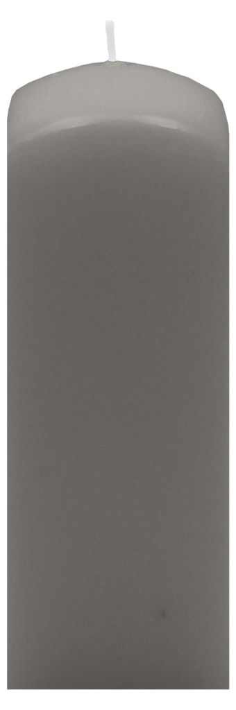 Quader Kerzen Grau 30 x Ø 6/6 cm, 6 Stück