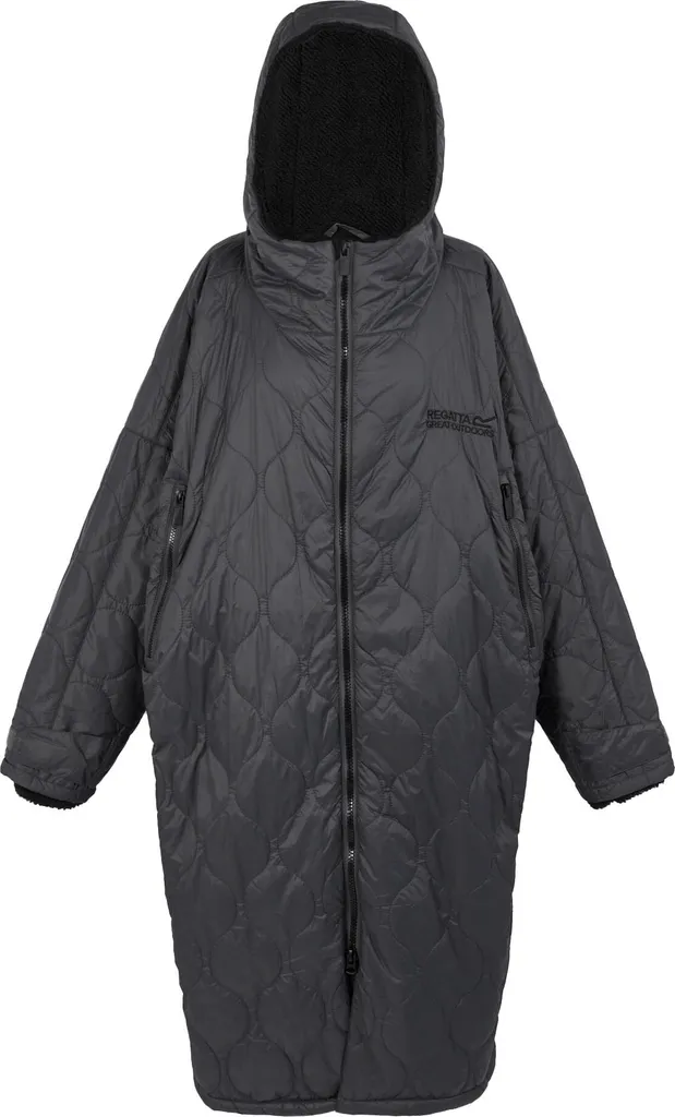 Peignoir Regatta RG11200 Gris Foncé : Confort et séchage rapide L-XL
