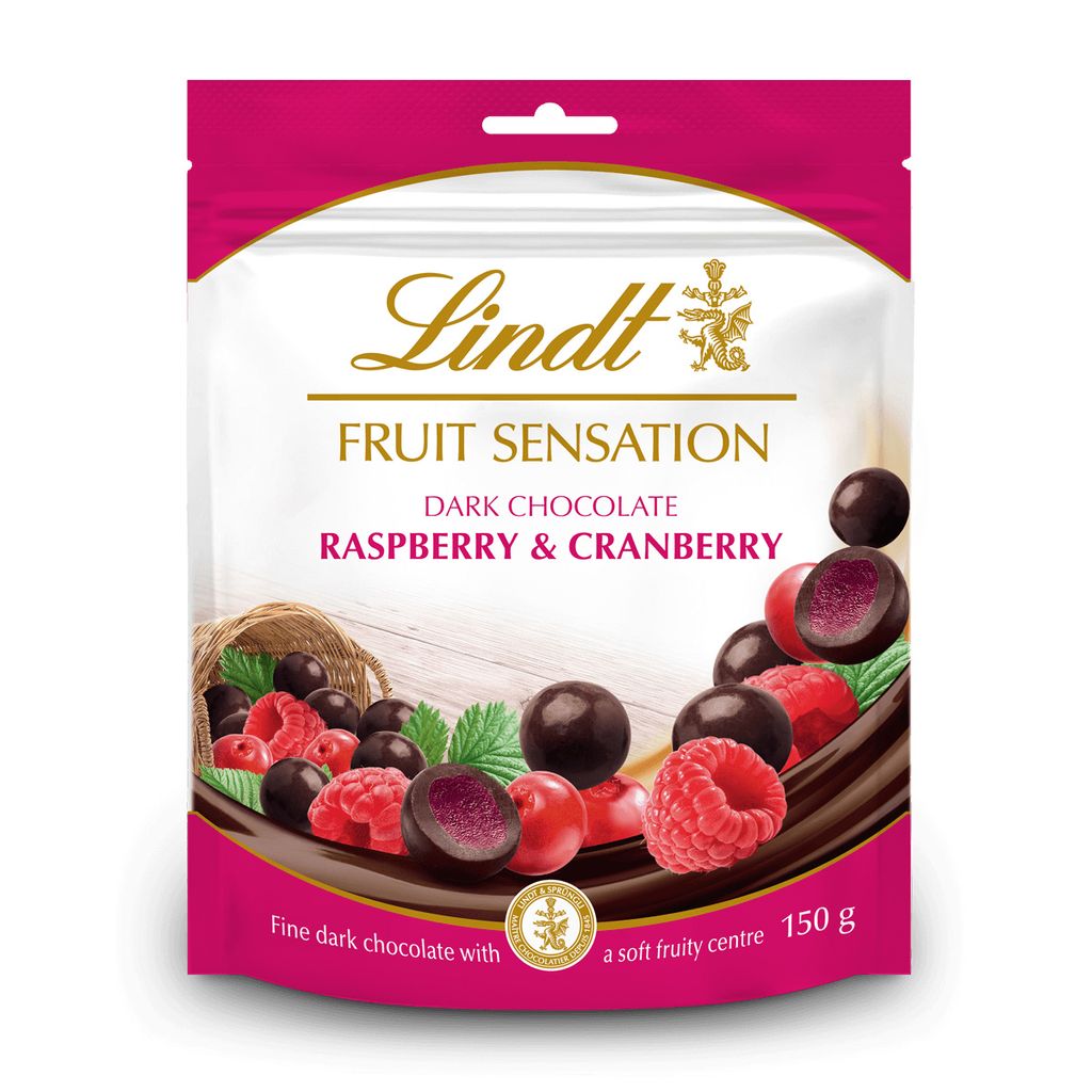 Lindt Sensation Fruit Himbeere & Cranberry 150g
