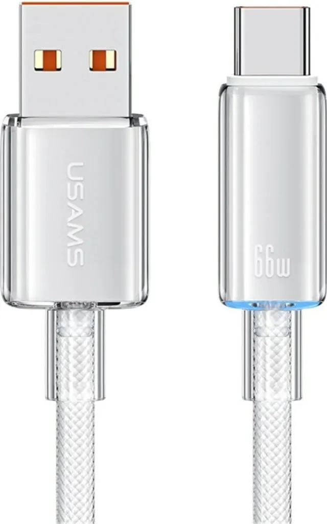 Cavo Usams Cloud US-SJ658 6A USB-A a USB-C 1.2M Bianco | Ricarica Rapida