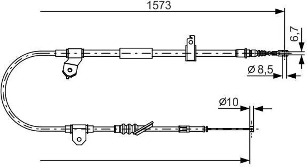 Câble de frein de stationnement de qualité OE pour Toyota MR2 3ème Gen