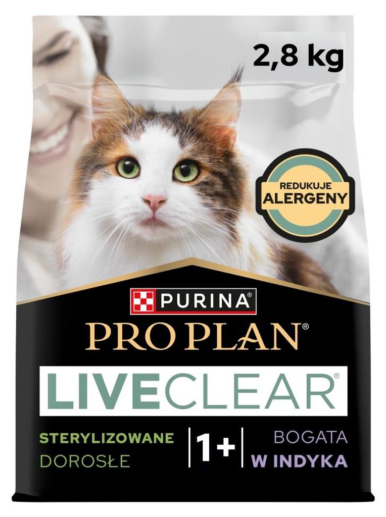 Purina Pro Plan LiveClear Sterilised Adult Bogata w Indyka Zdjęcie produktu 