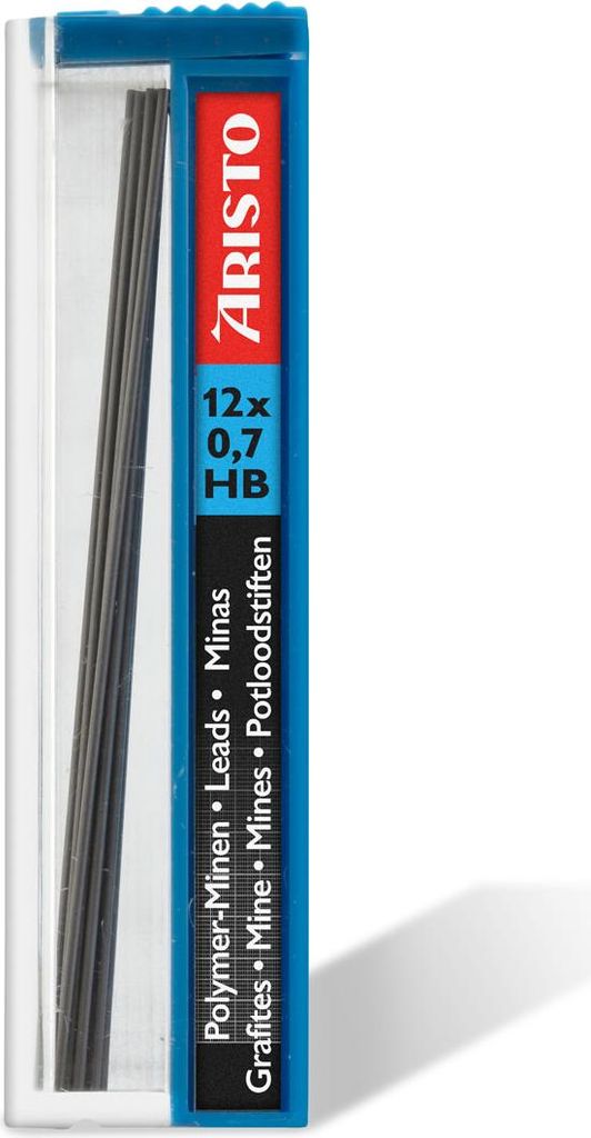 Aristo Feinminen Polymer 0.7 HB, eine Dose mit 12 Minen