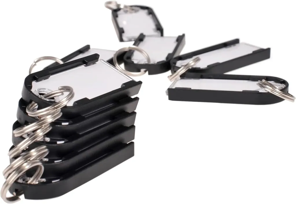 Pavo 8015368 Set 10 Portachiavi Magnetici Neri - Gestione Magazzino