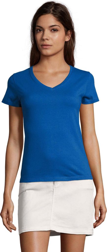 SOLS - "Imperial" T-Shirt V-Ausschnitt für Damen LT1769 (M) (Königsblau)