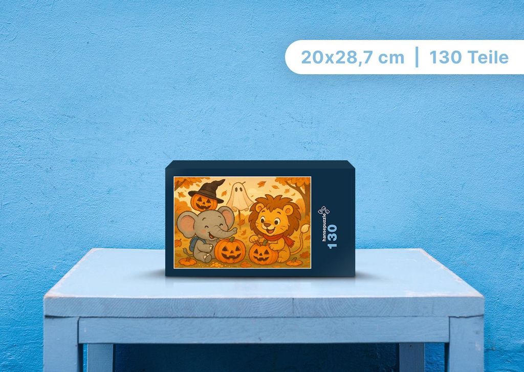hansepuzzle 110396 - Raffi und Buschi Puzzle, 130 Teile, Kinder, 28,7 x 20,0cm mit hochwertiger Aufbewahrung, Kartonbox & Beutel