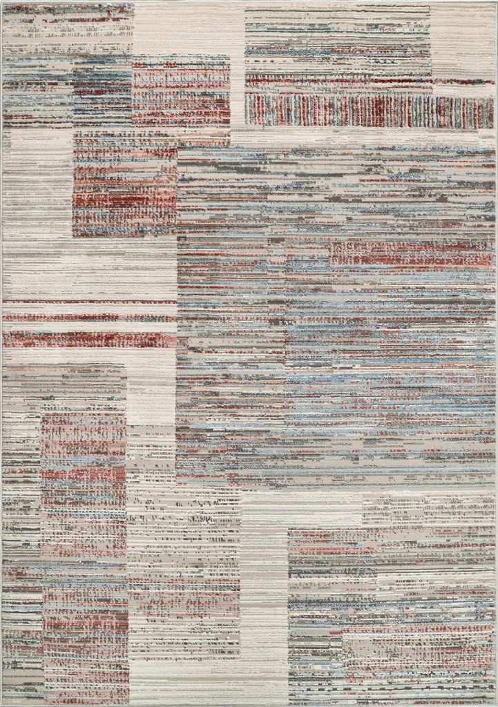 Tapiso Teppich RETRO Modern Used Effekt Braun Grau Wohnzimmer 160 x 220 cm