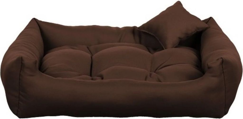 BOHO rechteckiges Hundebett, braun - 65 cm x 55 cm