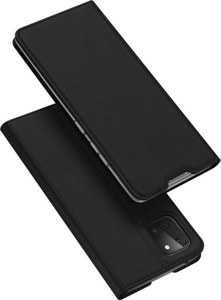 Buchtasche für SAMSUNG GALAXY A20S (A207F) Handy Hülle Brieftasche Schutzhülle mit Standfunktion, Kartenfach Schwarz