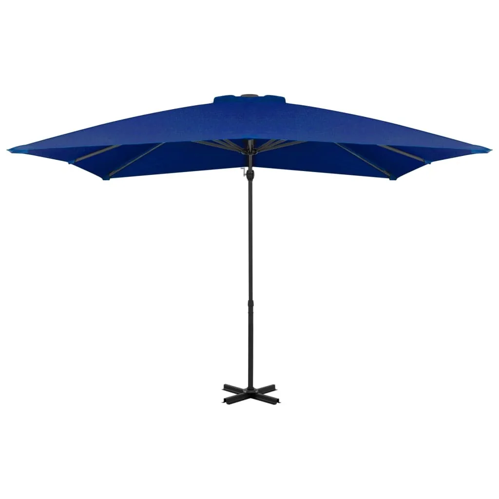 Ombrellone Giardino vidaXL 2.5m Azzurro: Sicurezza e Fresco