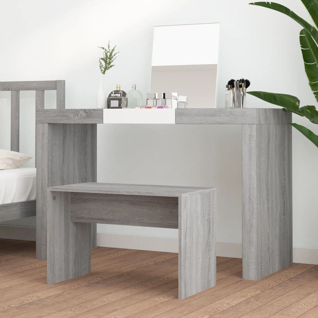 "2026 Aktion" Schminkhocker Grau Sonoma 70x35x45 cm Produktbild 