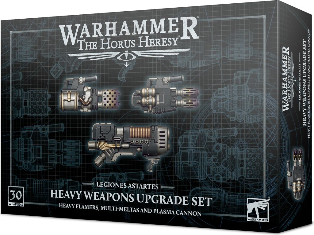 Warhammer The Horus Heresy Legiones Astartes Schweres Waffen Upgrade Set Schwere Flammenwerfer, Multi-Meltas und Plasmakanonen