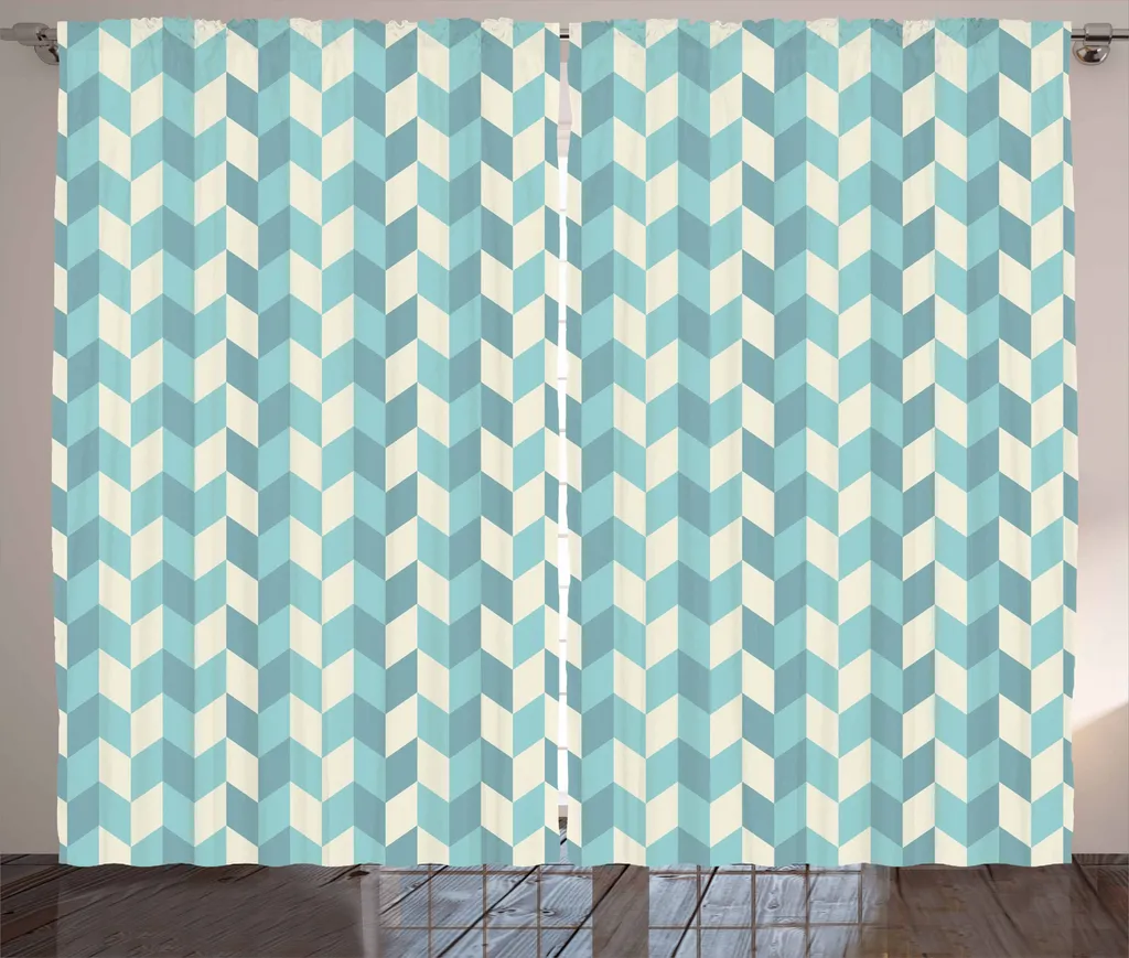 Tenda Abakuhaus 280x175 Azzurro Guscio d'Uovo | Stile Rustico Zigzag