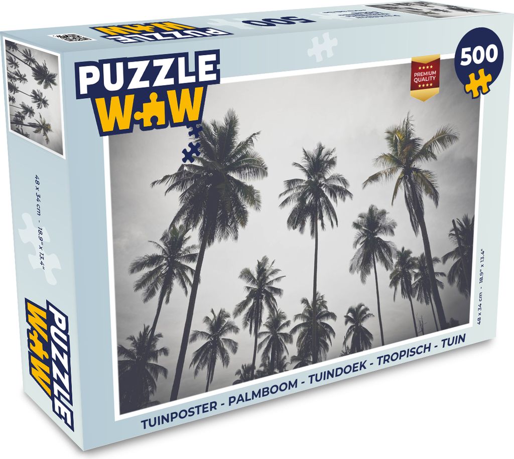 MuchoWow Puzzle 500 Teile Palme - Tropisch - Natur - 500 Teile - Kinder - Selberbauen - Puzzlespiele