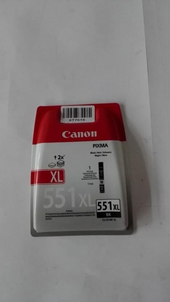 Canon CLI-551XL, Schwarz, Pixma iP7250, MG6350, MG5450 Produktbild 