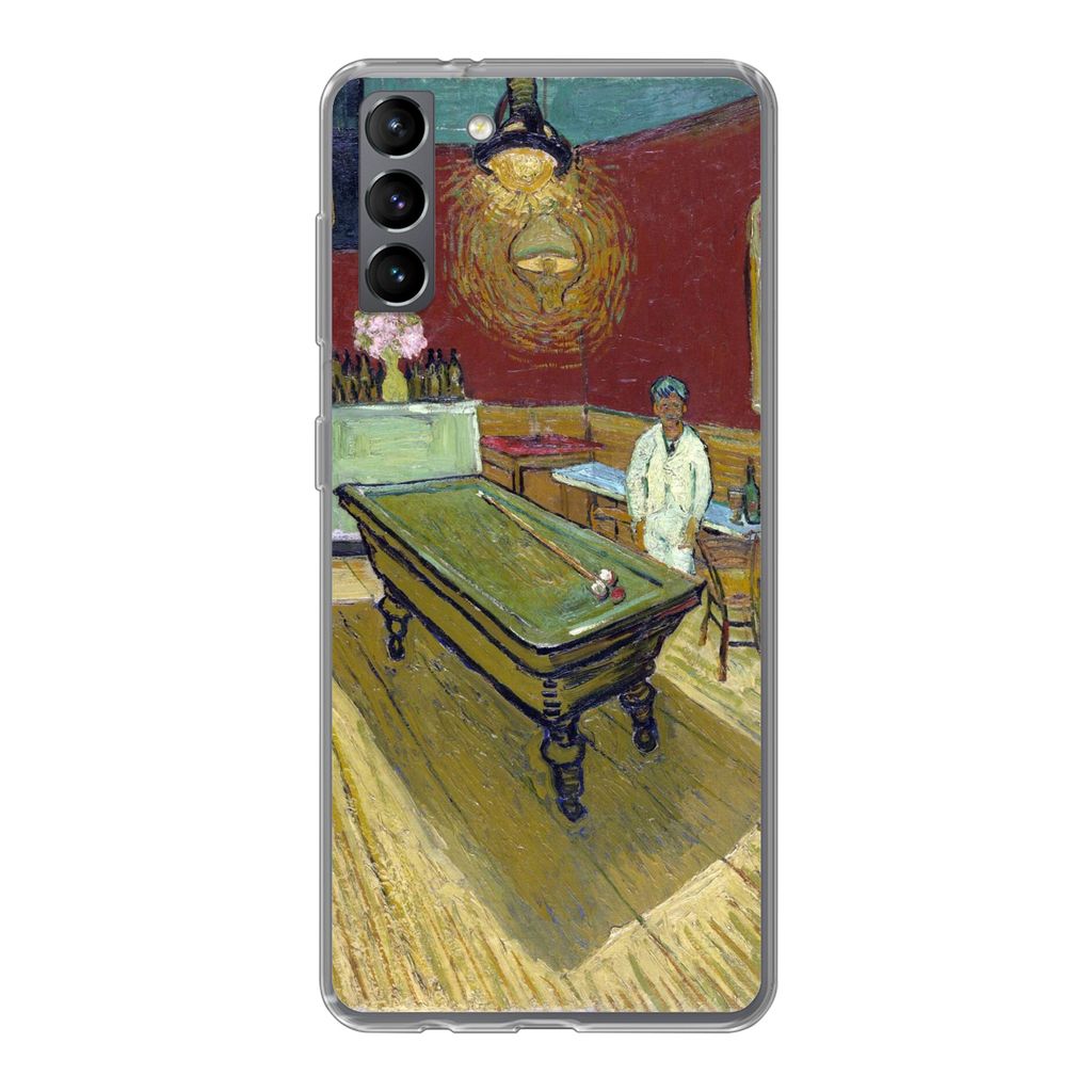 MuchoWow Handyhülle Schutzhülle Hülle für Samsung Galaxy S21 Plus Das Nachtcafé - Vincent van Gogh Silikon Softcase Handy Hülle - Handy-Tasche