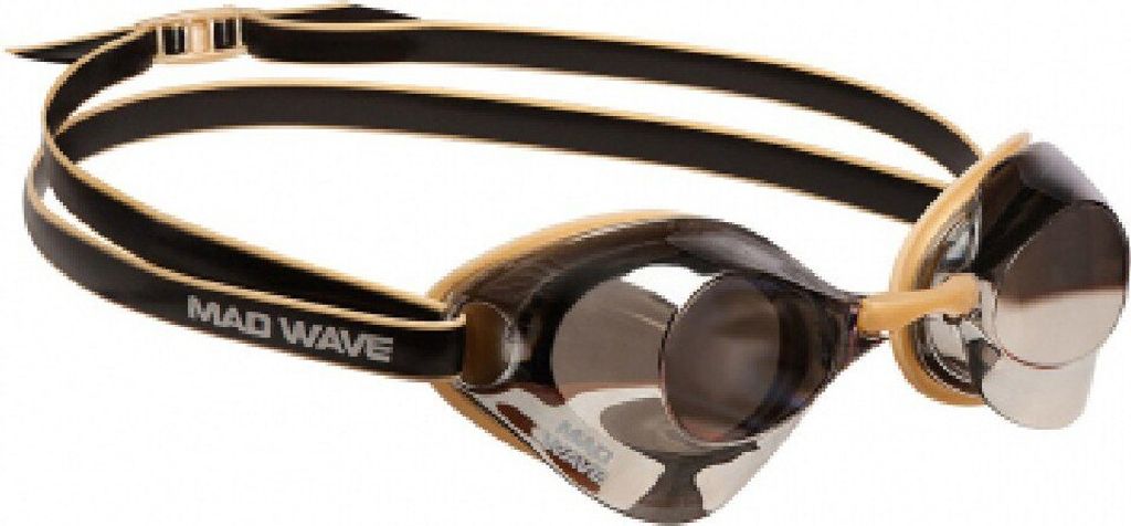 Madwave Turbo Racer Ii Schwimmbrille Mit Spiegelglas Schwarz Herren,Damen Schwarz One Size